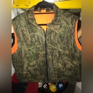 Trebark Camo Full Zip Reversible Hunting Outdoor Vest XL